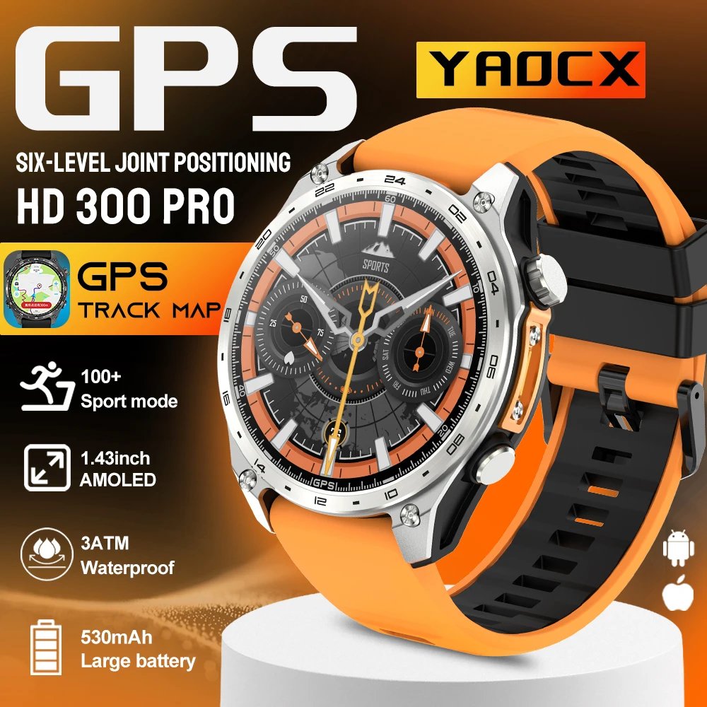 ساعة ذكية 2026 للرجال مع GPS ومكالمات بلوتوث وأكثر من 100 وضع رياضي