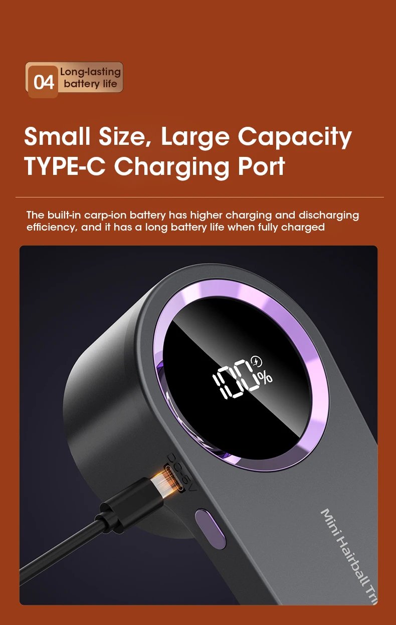 مزيل الوبر الكهربائي الرقمي للملابس قابل للشحن USB مع شاشة LED لإزالة الزغب والحبوب من الأقمشة شحن مجاني - الصورة 8